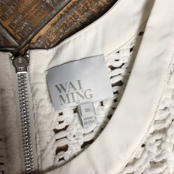 Wai Ming white crochet cotton dress. - Picture 3 of 4